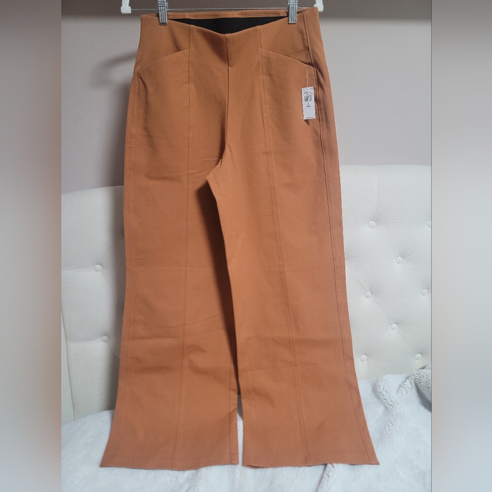 Old Navy Sz M Tall Pixie Wide Leg High Rise Comfort Waistband Pull-on Pant